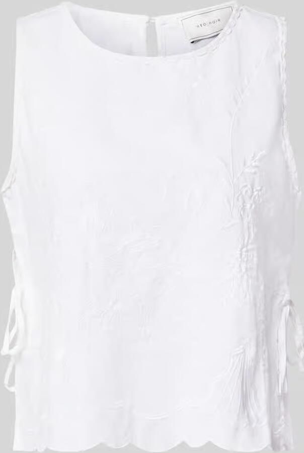 NEO NOIR Blousetop met stitchings en zijwaartse vetersluiting model 'Kaelin' - Foto 2