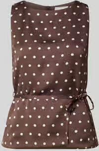 NEO NOIR Blousetop met strikceintuur model 'Nassa'