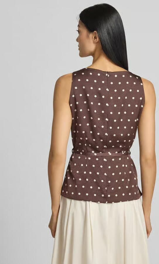 NEO NOIR Blousetop met strikceintuur model 'Nassa' - Foto 2