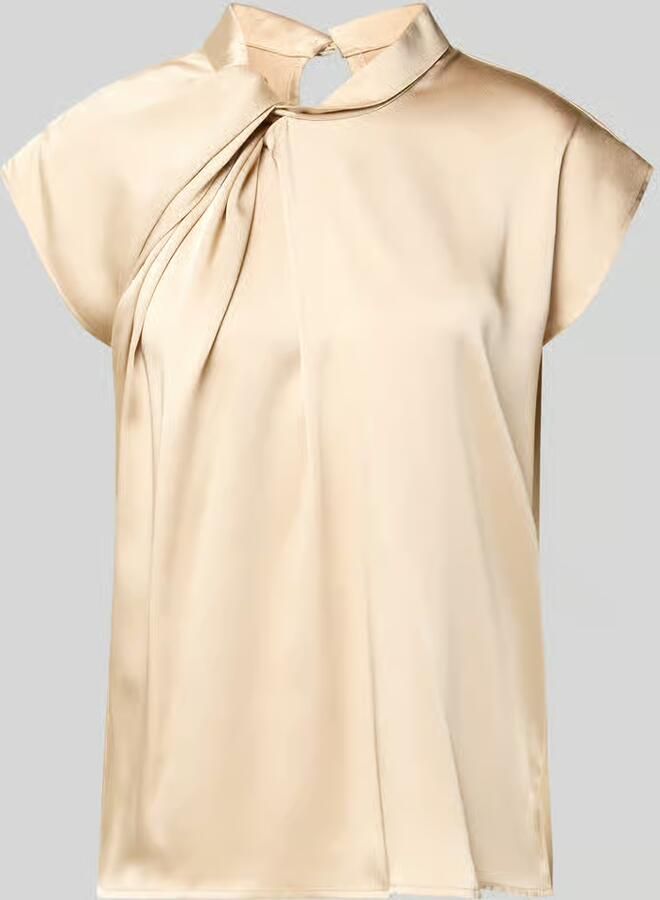 NEO NOIR Blousetop van satijn met knoopdetail model 'Fleur Drapy' - Foto 2