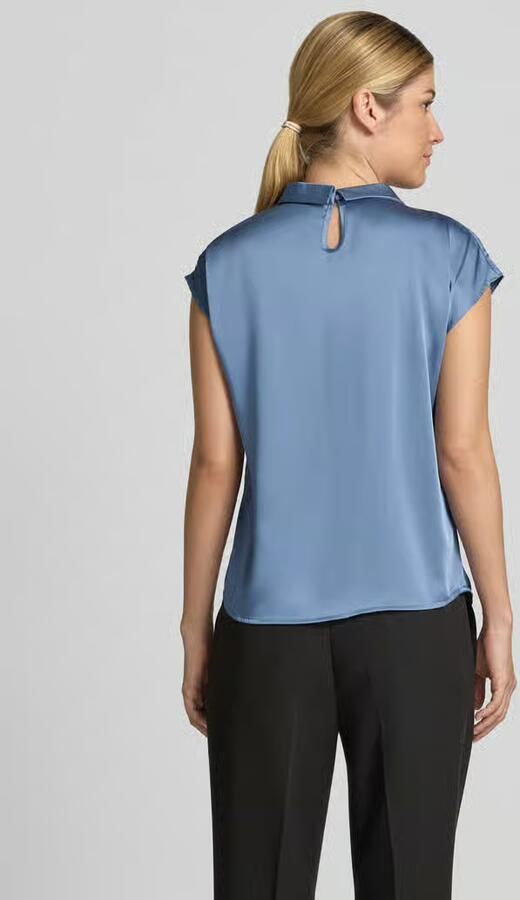 NEO NOIR Blousetop van satijn met knoopdetail model 'Fleur Drapy' - Foto 3
