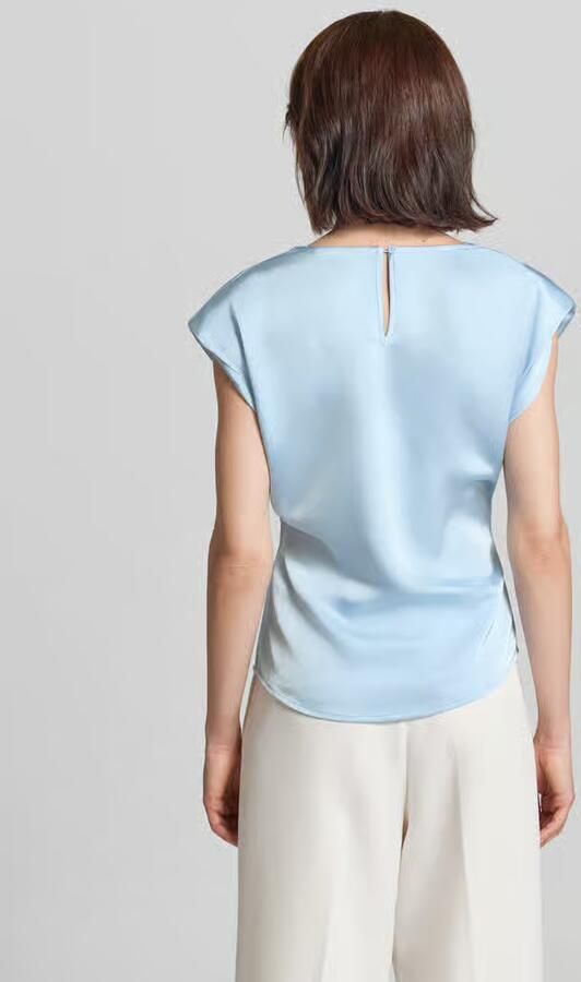 NEO NOIR Blousetop van satijn met strikdetail model 'Katarim' - Foto 3