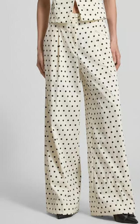 NEO NOIR Broek in all-over look met riem model 'MALBA DOT' - Foto 3