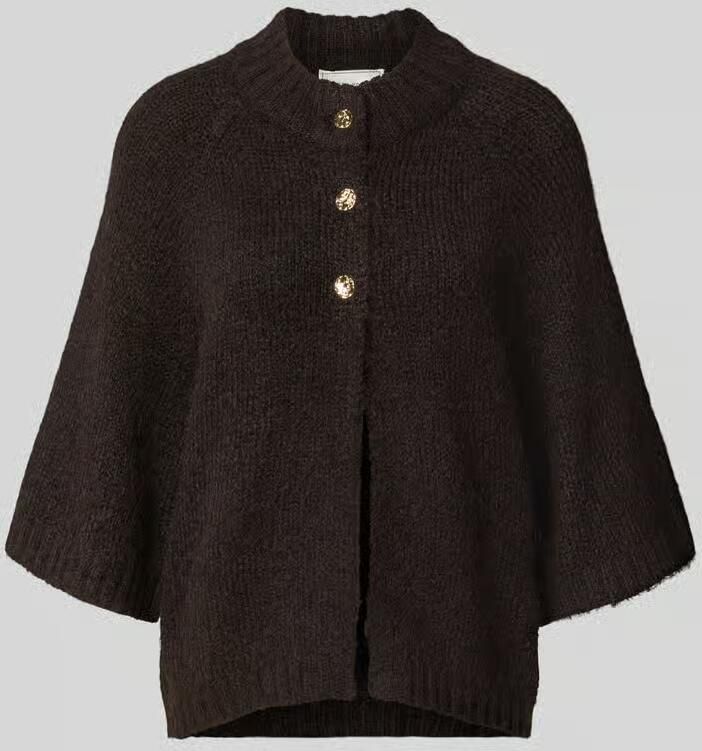 NEO NOIR Dames Truien & Vesten Benuta Fluffy Knit Cardigan Bruin - Foto 5