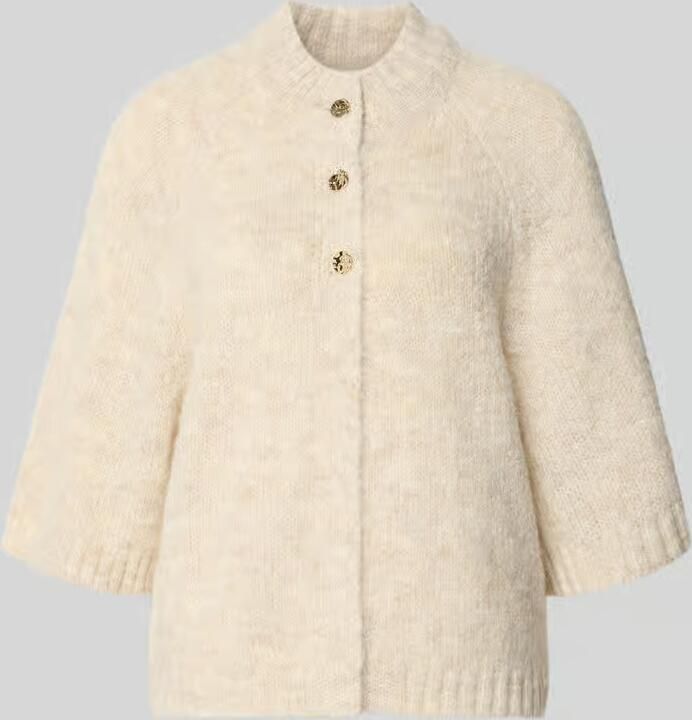 NEO NOIR Dames Truien & Vesten Benuta Fluffy Knit Cardigan Ecru - Foto 5