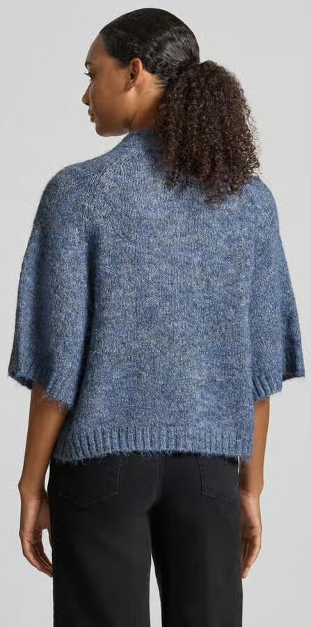 NEO NOIR Dames Truien & Vesten Benuta Fluffy Knit Cardigan Blauw - Foto 9
