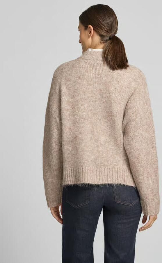 NEO NOIR Dames Truien & Vesten Taura Fluffy Knit Cardigan Beige - Foto 6