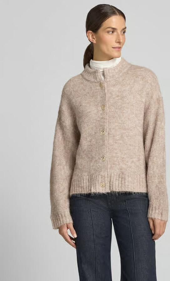 NEO NOIR Dames Truien & Vesten Taura Fluffy Knit Cardigan Beige - Foto 7