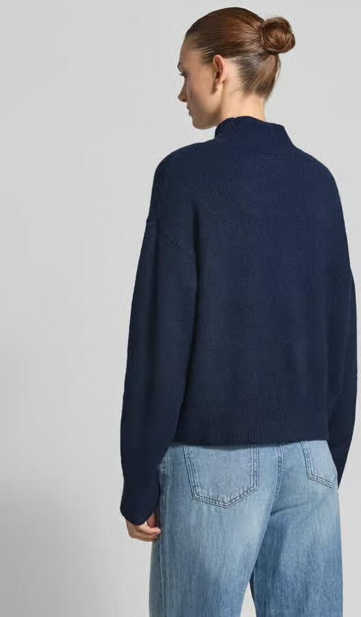 NEO NOIR Zachte en Comfortabele Navy Coltrui Blue Dames - Foto 3