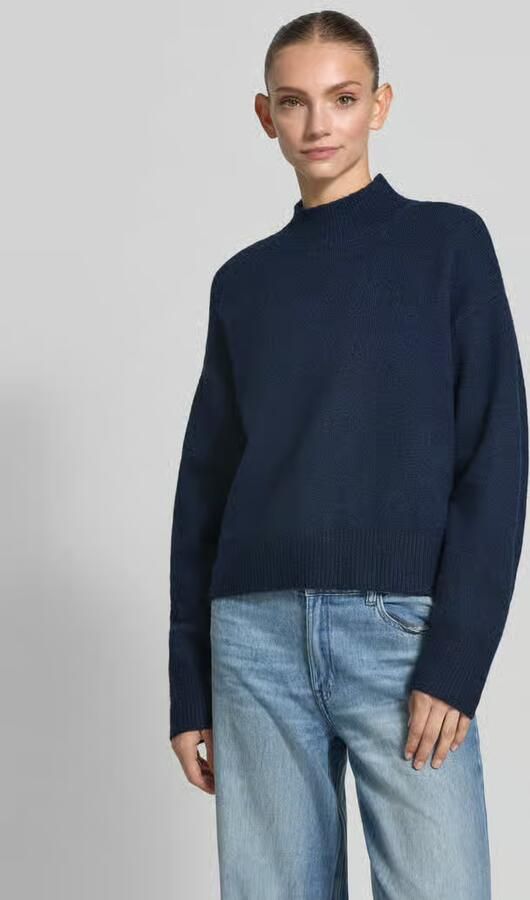 NEO NOIR Zachte en Comfortabele Navy Coltrui Blue Dames - Foto 2