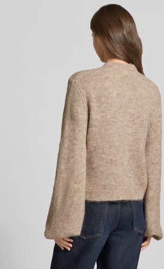 NEO NOIR Dames Truien & Vesten Gio Fluffy Knit Cardigan Beige - Foto 6