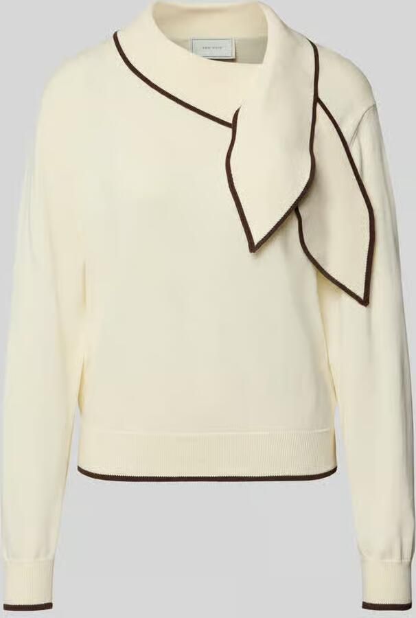 NEO NOIR Gebreide pullover met strik model 'Sylena'