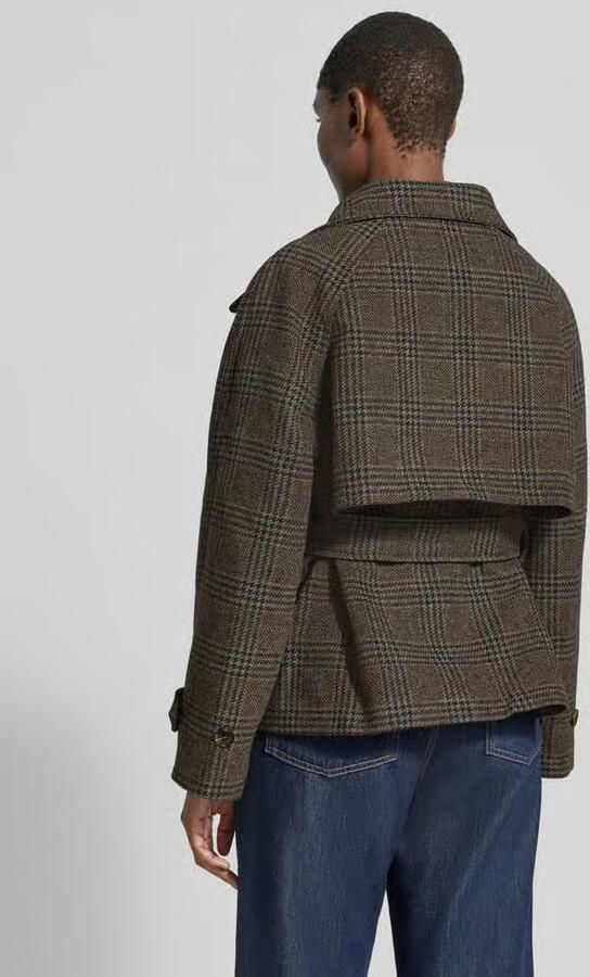 NEO NOIR Jack met opstaande kraag en strikceintuur model 'Munet' - Foto 3