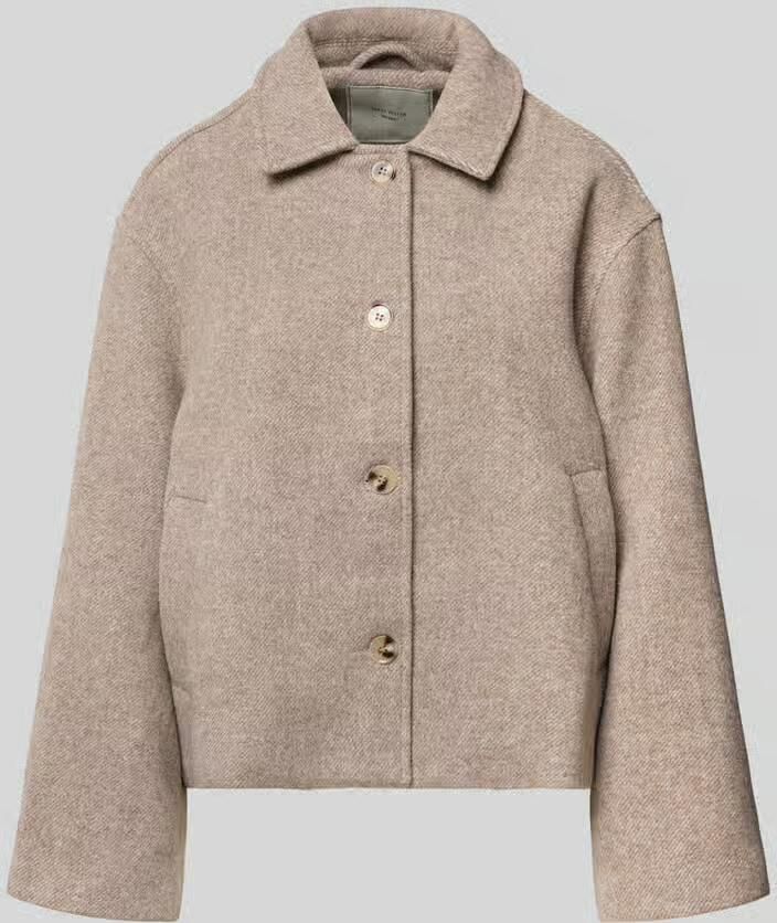 NEO NOIR Dames Jassen Hamra Herringbone Twill Jacket Taupe
