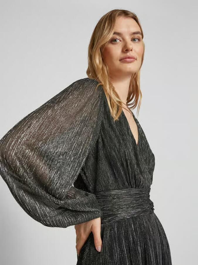 NEO NOIR Knielange jurk in wikkellook