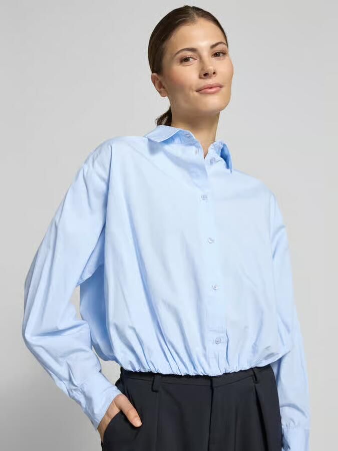 NEO NOIR Kort Blouse met overhemdkraag Model 'Emmana'