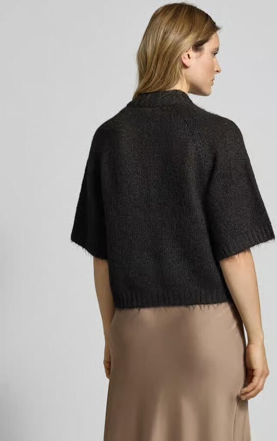 NEO NOIR Dames Truien & Vesten Benuta Fluffy Knit Cardigan Antraciet - Foto 5