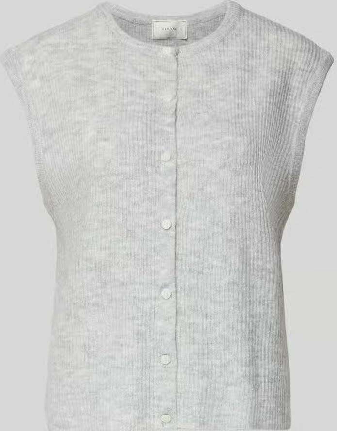 NEO NOIR Loose fit mouwloos vest met knoopsluiting model 'Everest'