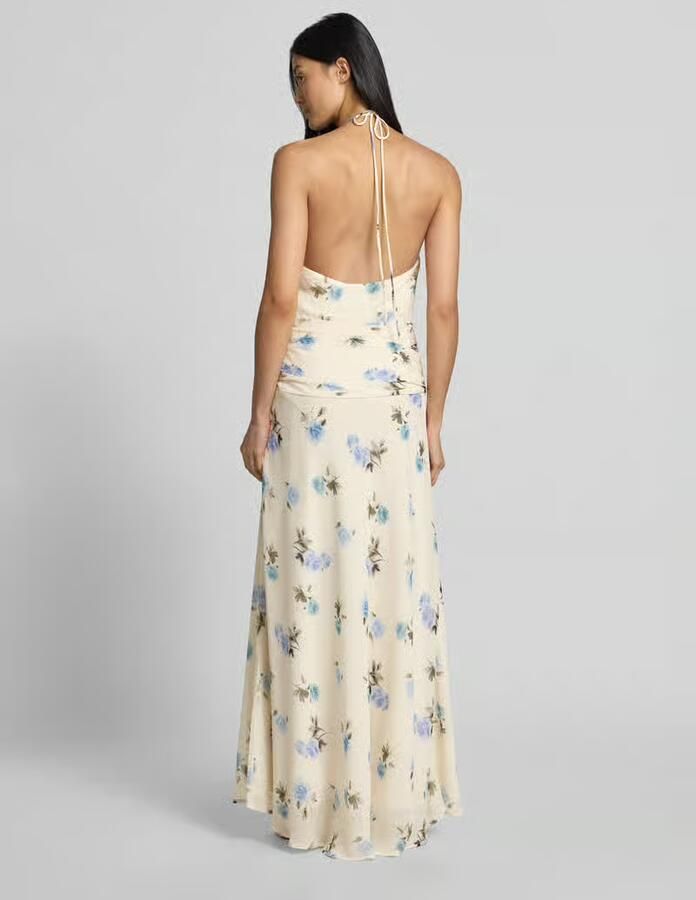 NEO NOIR Maxi-jurk met halter model 'Gabina'