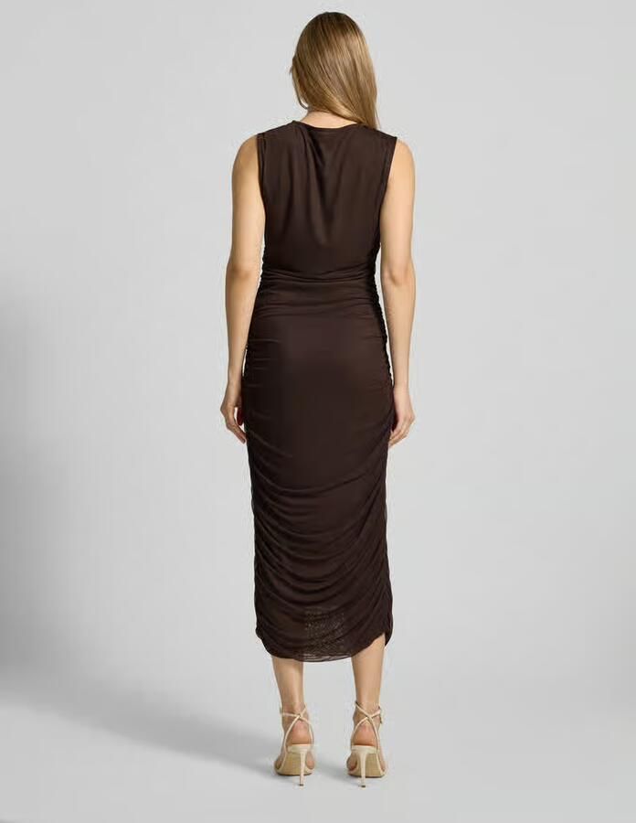 NEO NOIR Maxi-jurk met ronde hals Model 'Corilina Solid'