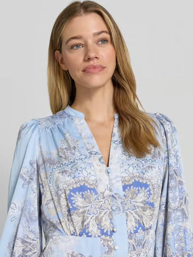 NEO NOIR Maxi-jurk met V-hals en 3 4-mouw model 'Stellar Artist'