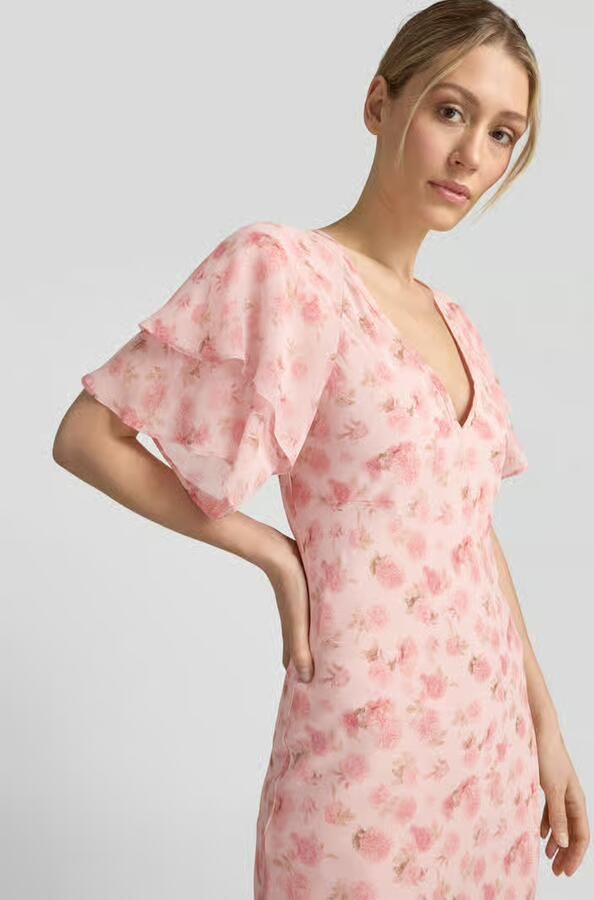 NEO NOIR Maxi-jurk met volants model 'Celesse'
