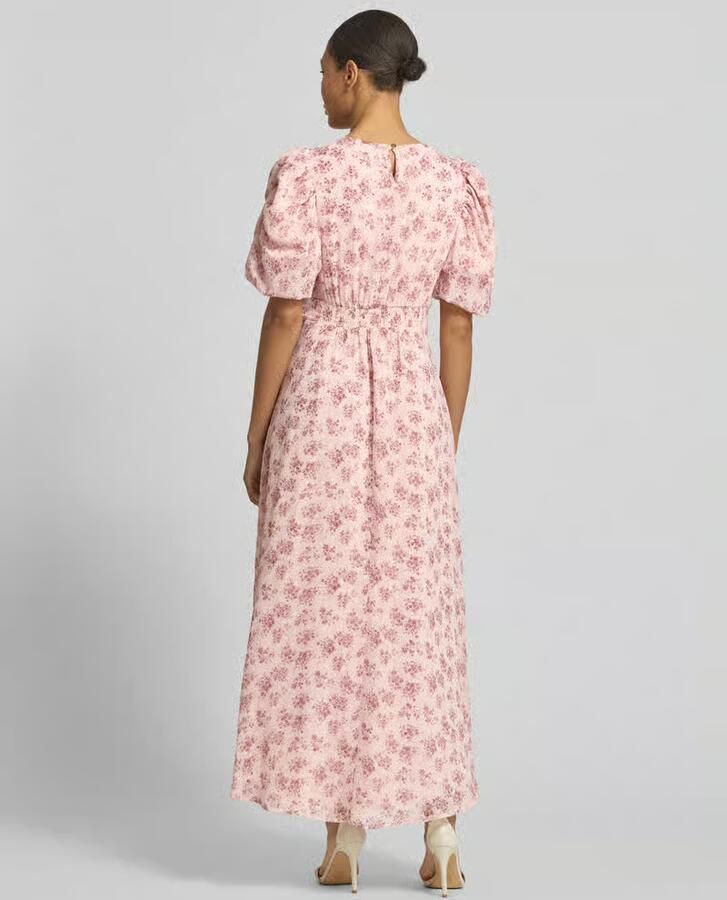 NEO NOIR Maxi-jurk van chiffon met pofmouwen model 'A-lijn' - Foto 2