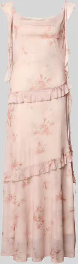 NEO NOIR Maxi-jurk van mesh model 'Adelle'