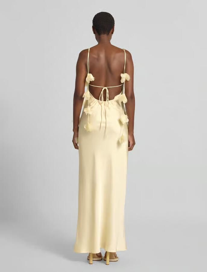NEO NOIR Maxi-jurk van satijn model 'Colly'