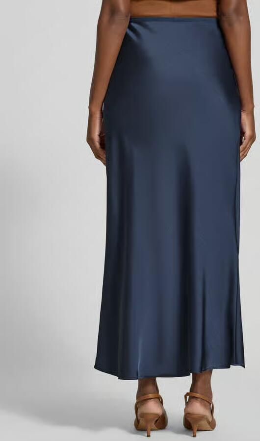 NEO NOIR Midnight Blue Sateen Rok Flatterende Pasvorm Blue Dames - Foto 3