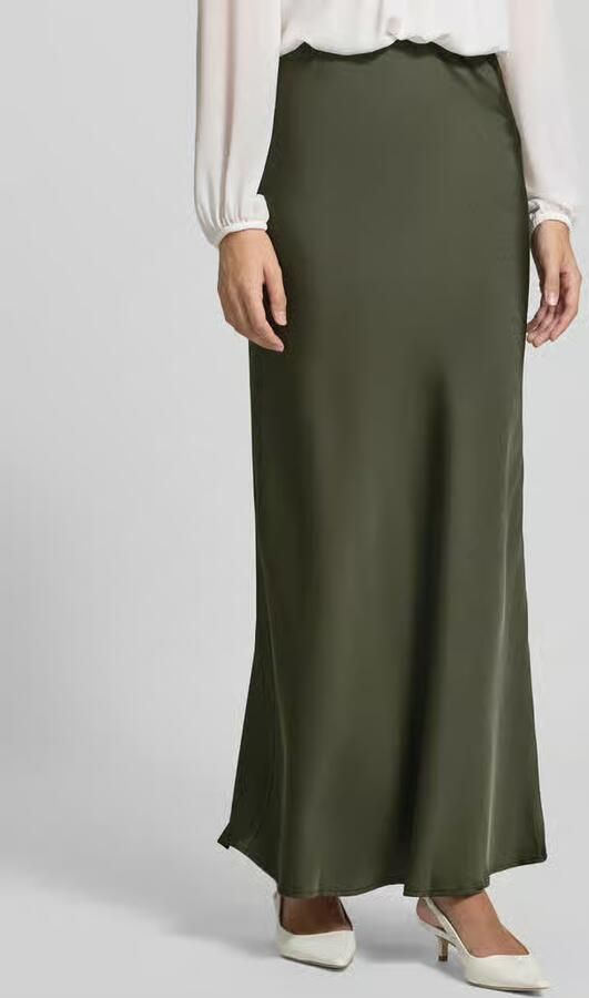 NEO NOIR Dames Rokken Vicky Heavy Sateen Skirt Donkergroen - Foto 6