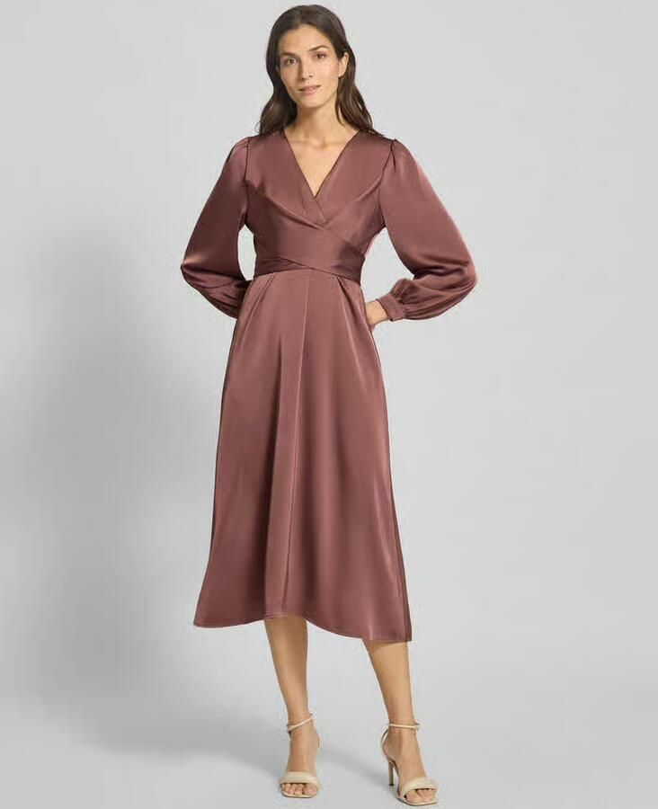 NEO NOIR Midi-jurk met V-hals model 'RIMINI' - Foto 2