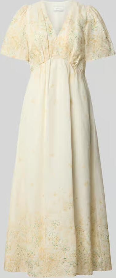 NEO NOIR midi-jurk met V-hals model 'Serna Gardenia'