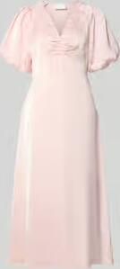 NEO NOIR Midi-jurk van satijn model 'Illana'