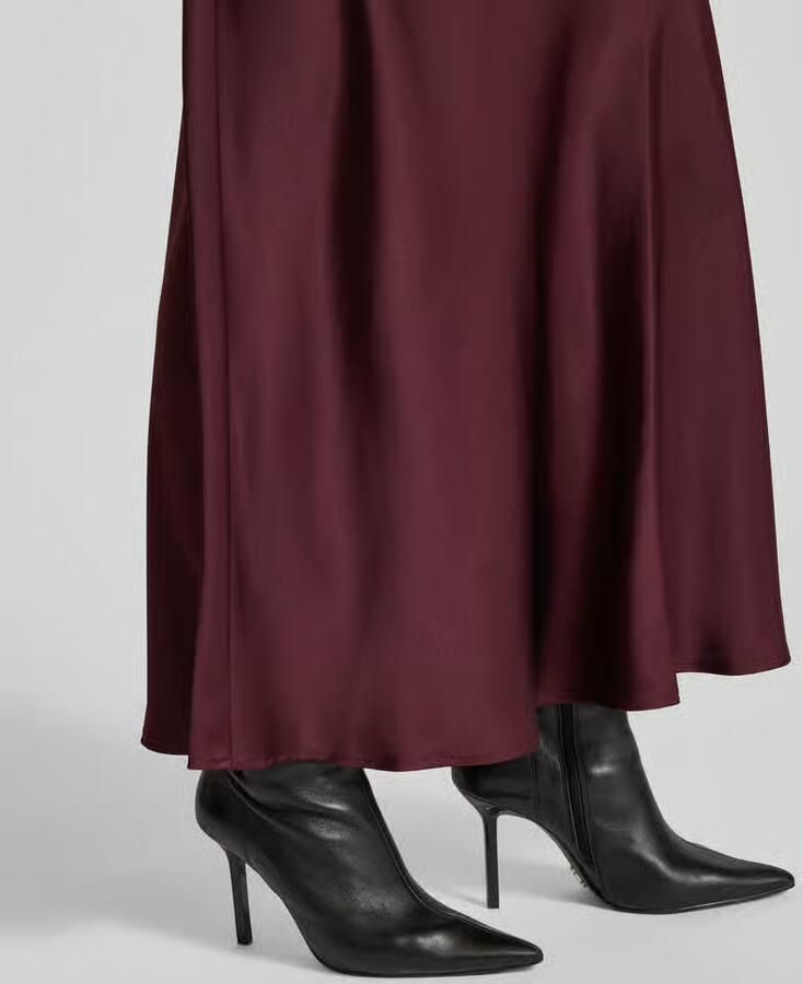 NEO NOIR Midirok van satijn met elastische band model 'URA' - Foto 6