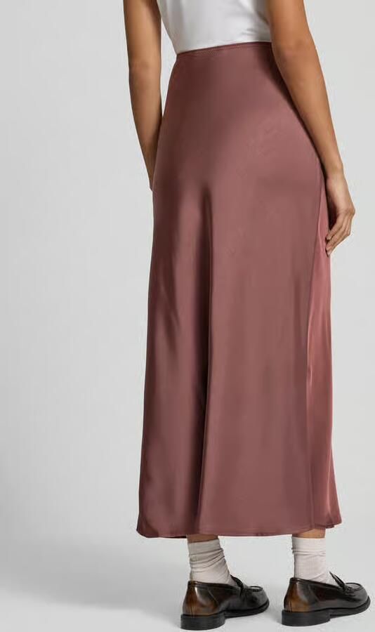 NEO NOIR Midirok van satijn met elastische band model 'URA'