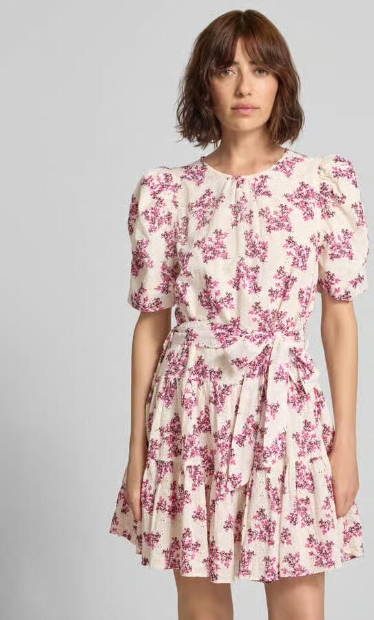 NEO NOIR mini-jurk in all-over look met strikceintuur - Foto 2