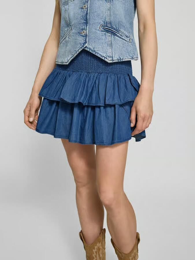 NEO NOIR Minirok met smokdetails model 'Carin' - Foto 2