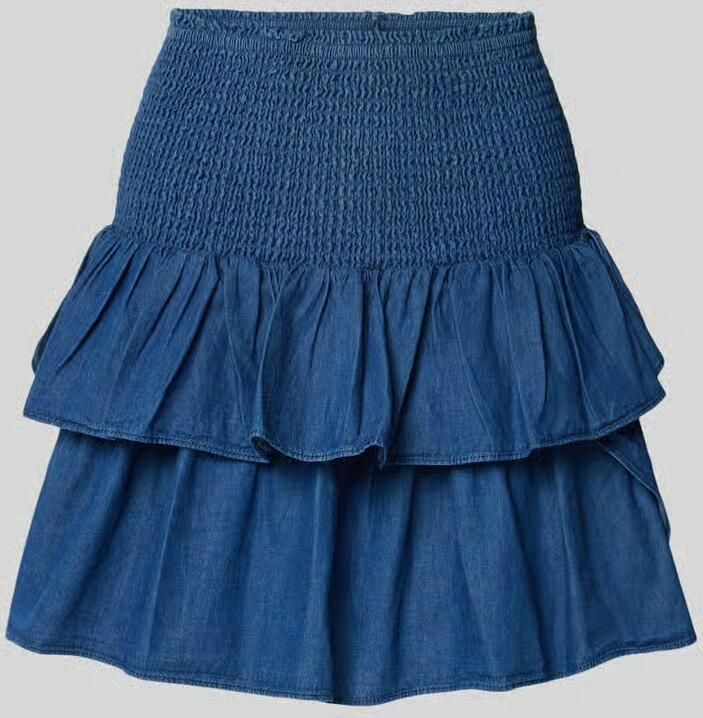 NEO NOIR Minirok met smokdetails model 'Carin'