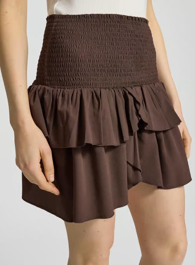 NEO NOIR Minirok met volantzoom model 'Carin'