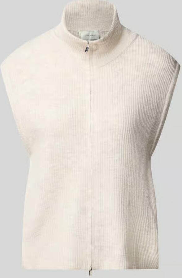 NEO NOIR Mouwloos vest met opstaande kraag model 'Shanelle'