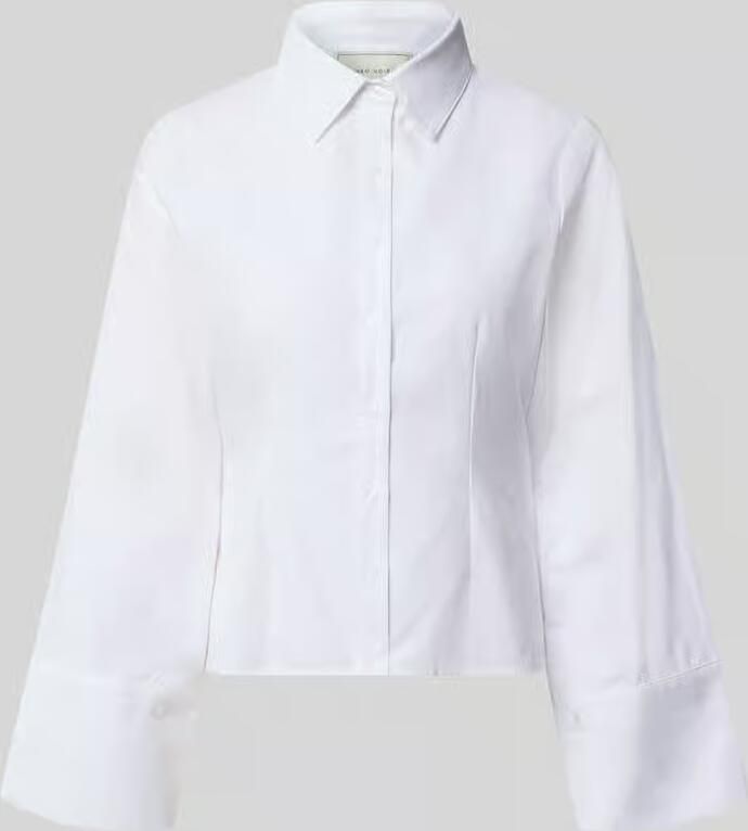 NEO NOIR oversized fit overhemdblouse van katoenmix met sierstiksels
