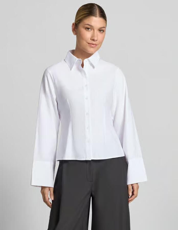 NEO NOIR oversized fit overhemdblouse van katoenmix met sierstiksels - Foto 2