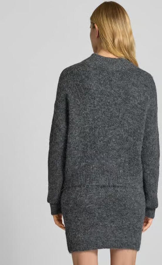 NEO NOIR Dames Truien & Vesten Paulina Fluffy Knit Blouse Donkergrijs - Foto 5