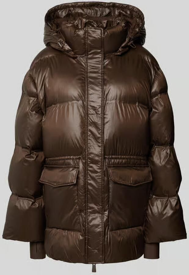 NEO NOIR Dames Jassen Clotilde Shiny Puffer Jacket Bruin - Foto 5