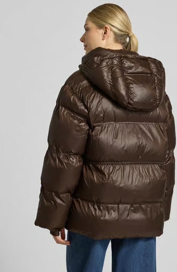 NEO NOIR Dames Jassen Clotilde Shiny Puffer Jacket Bruin - Foto 7