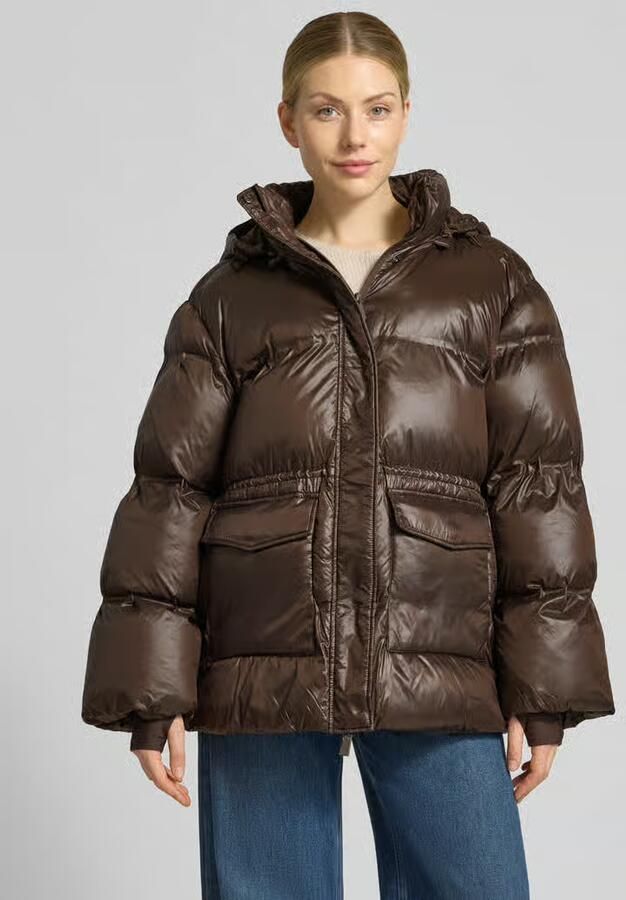 NEO NOIR Dames Jassen Clotilde Shiny Puffer Jacket Bruin - Foto 6