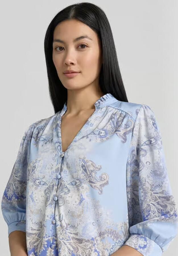 NEO NOIR regular fit blouse met 3 4-mouw model 'Roselle Artist Paisley'