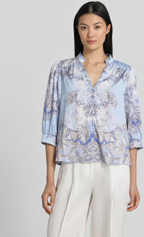 NEO NOIR regular fit blouse met 3 4-mouw model 'Roselle Artist Paisley' - Foto 3