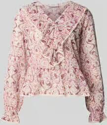 NEO NOIR regular fit blouse met all-over paisleydessin model 'Ajda'